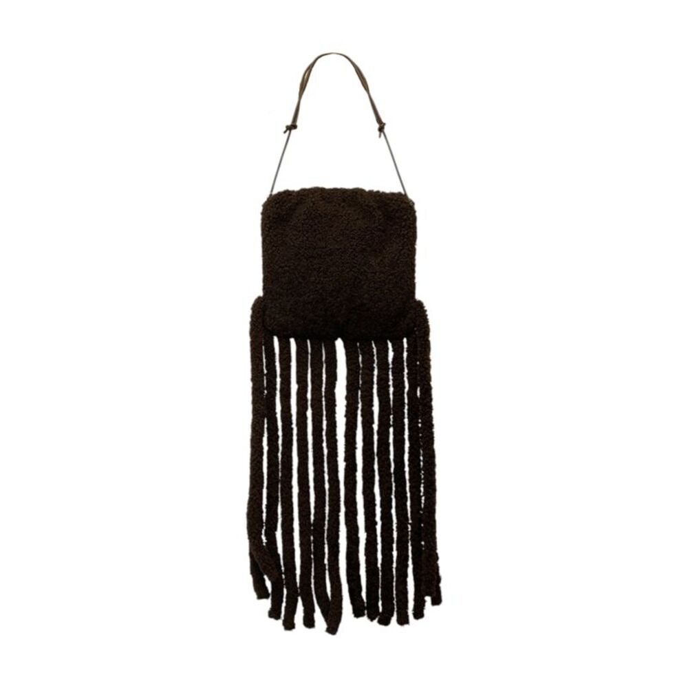 Bottega Veneta Leather Shoulder Bag The Fringe Pouch
